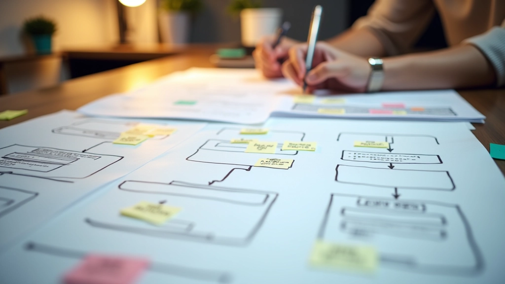 Detail návrhu vícekrokového procesu s poznámkami