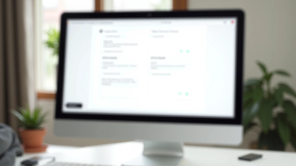 Počítač se zobrazeným návrhem onboarding rozhraní s kroky a indikátorem pokroku